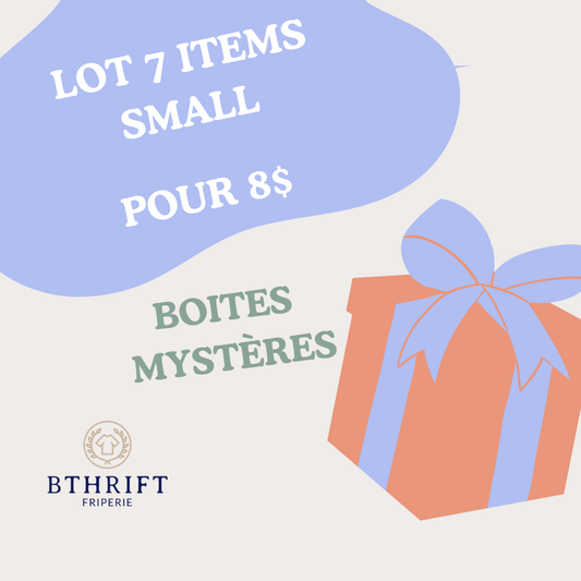 LOT 7 ITEMS SMALL POUR 8$  [D]