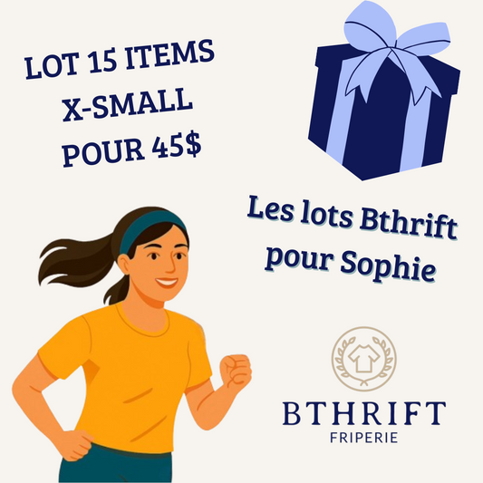 LOT 15 ITEMS X-SMALL POUR 45$
