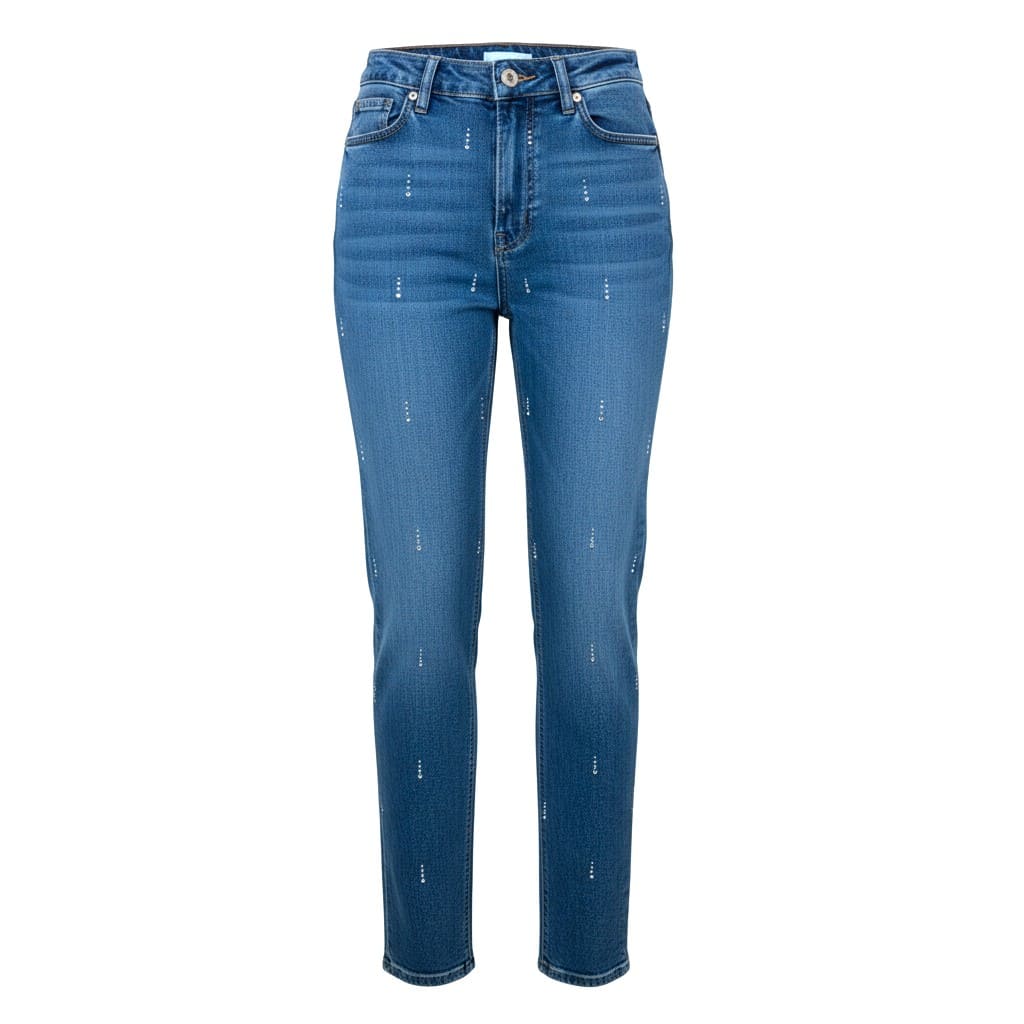MOM JEANS TAILLE HAUTE AVEC BRILLANT H&M SMALL