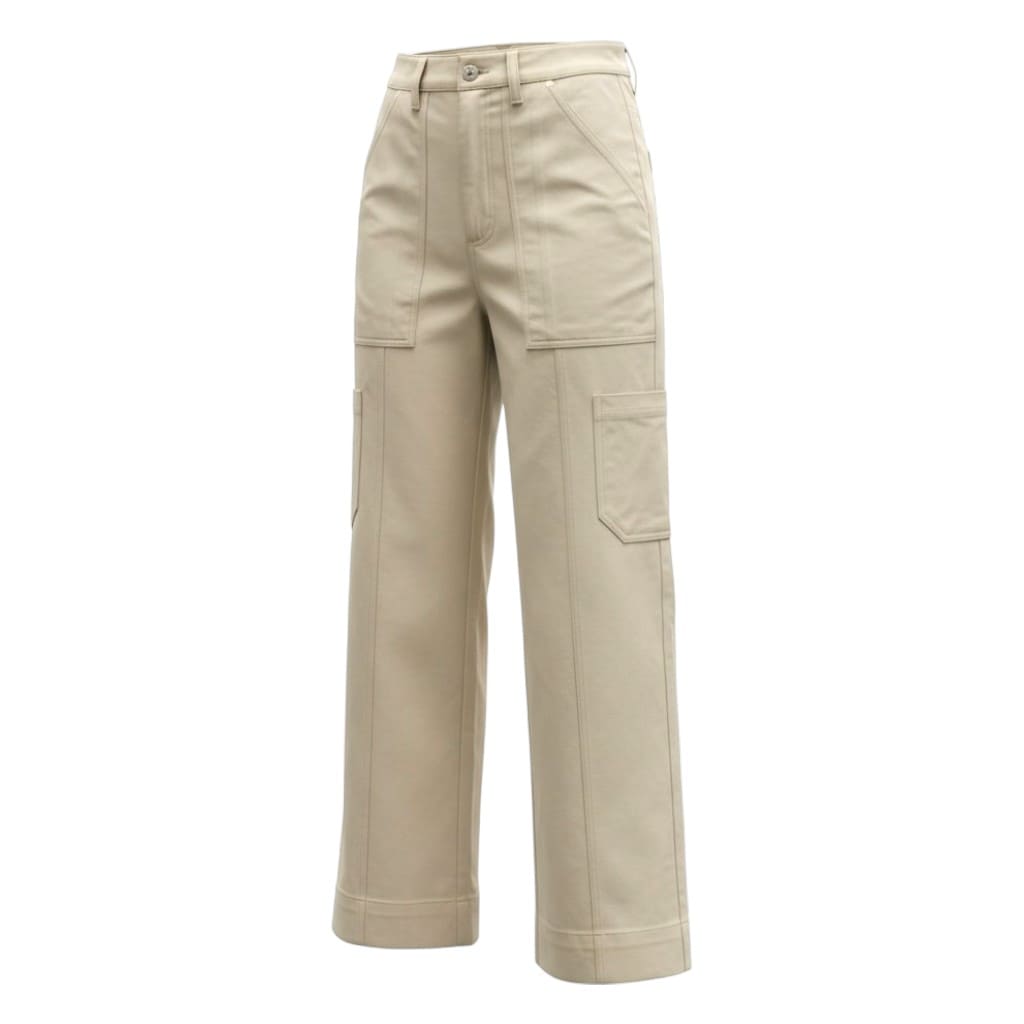 PANTALONS BEIGE TAILLE HAUTE SIMONS SMALL