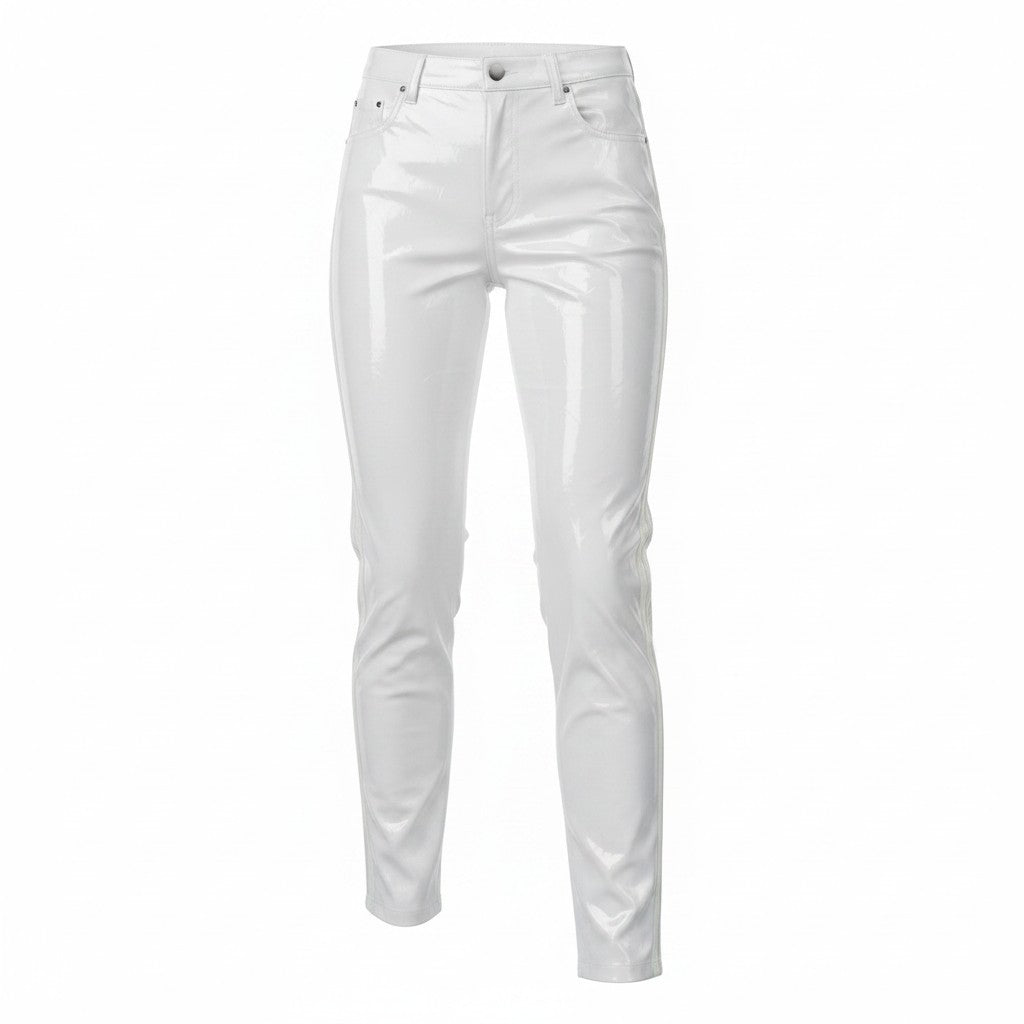 PANTALONS BLANC TAILLE HAUTE NEUF EN LATEX ADIDAS IVY PARK SMALL