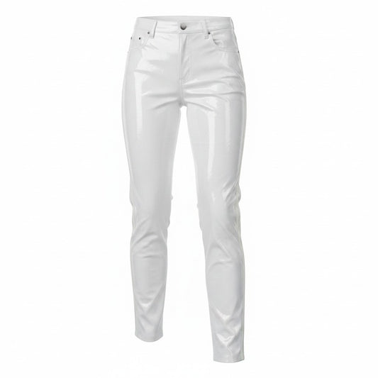 PANTALONS BLANC TAILLE HAUTE NEUF EN LATEX ADIDAS IVY PARK SMALL