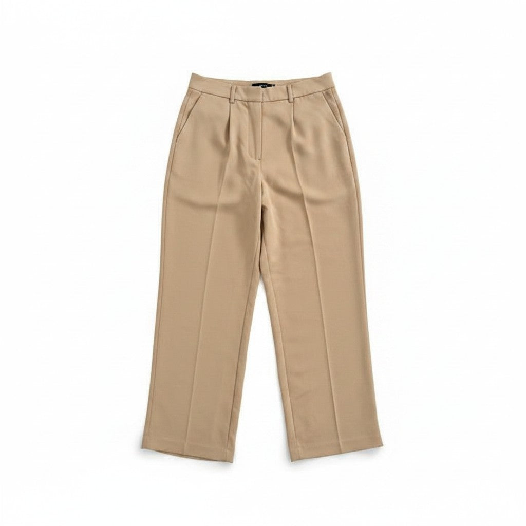 PANTALONS PROPRES TAILLE HAUTE BEIGE BANANA REPUBLIC LARGE