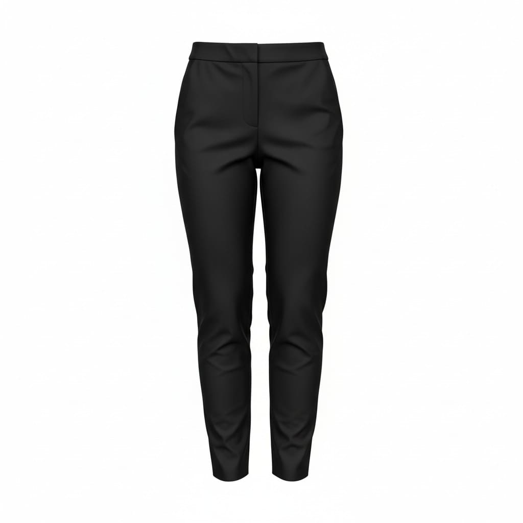 PANTALONS PROPRES TAILLE HAUTE NOIR ZARA X-SMALL