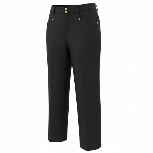 PANTALONS PROPRES TAILLE HAUTE PATTES ÉVASÉS NOIR MICHAEL KORS LARGE