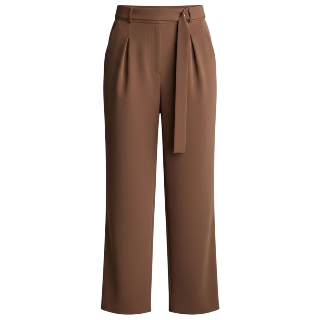 PANTALONS TAILLE HAUTE MARRON H&M X-LARGE