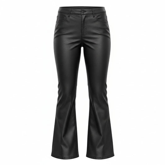PANTALONS TAILLE HAUTE NOIR H&M PATTES ÉVASÉS MEDIUM