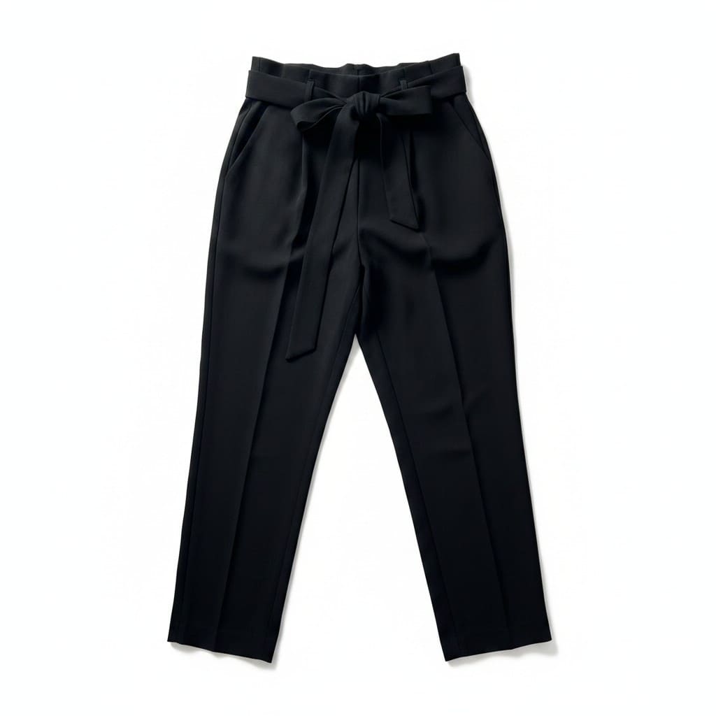 PANTALONS TAILLE HAUTE NOIR MICHAEL KORS MEDIUM