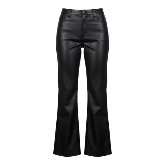 PANTALONS TAILLE HAUTE PATTES ÉVASÉS NOIR FAUX CUIR REITMANS 1X-LARGE