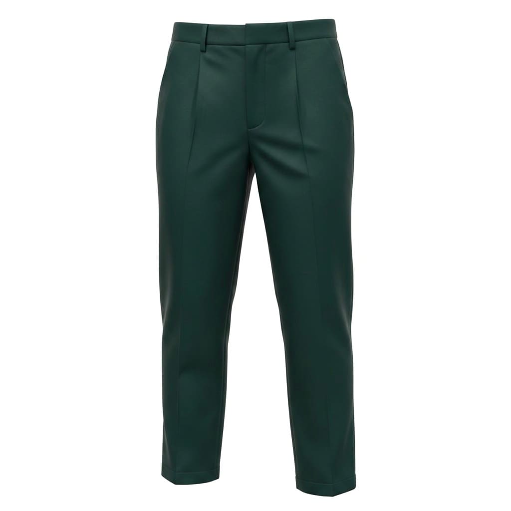 PANTALONS VERT FORÊT SUZY SHIER TAILLE HAUTE LARGE