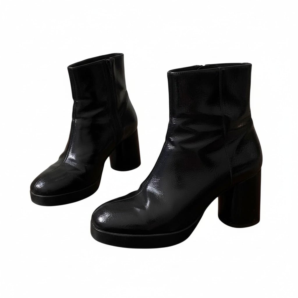 PETITE BOTTES NOIR TALONS HAUT H&M TAILLE 6.5