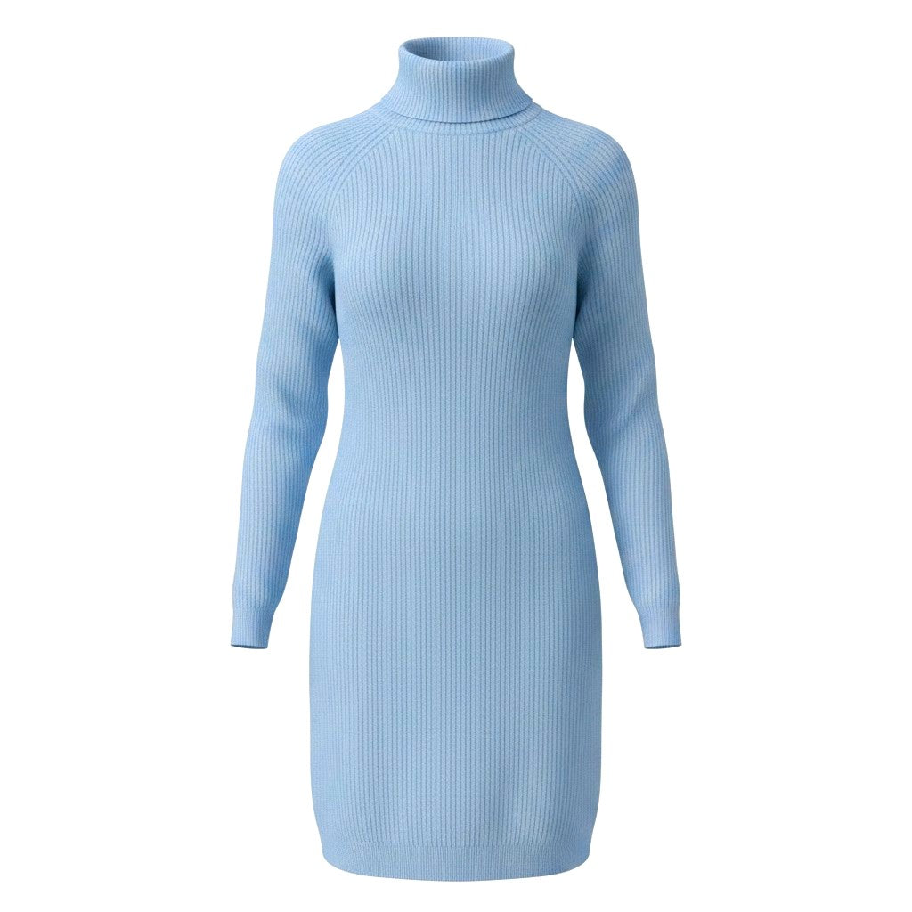 ROBE BLEU LAINAGE WOMANCE LARGE