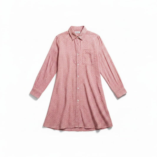 ROBE CARRAUTÉ ROUGE ET BLANC LÉGER SIMONS LARGE