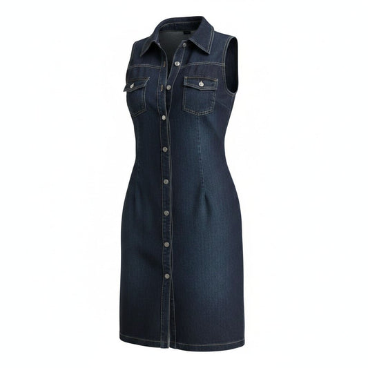 ROBE EN JEANS SANS MANCHES MEDIUM - LARGE
