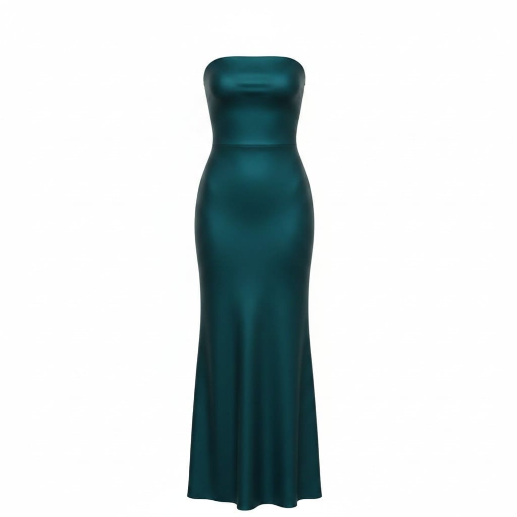 ROBE EN SATIN SANS MANCHES MAXI NEUVE HELLO MOLLY *DOS OUVERT* MEDIUM