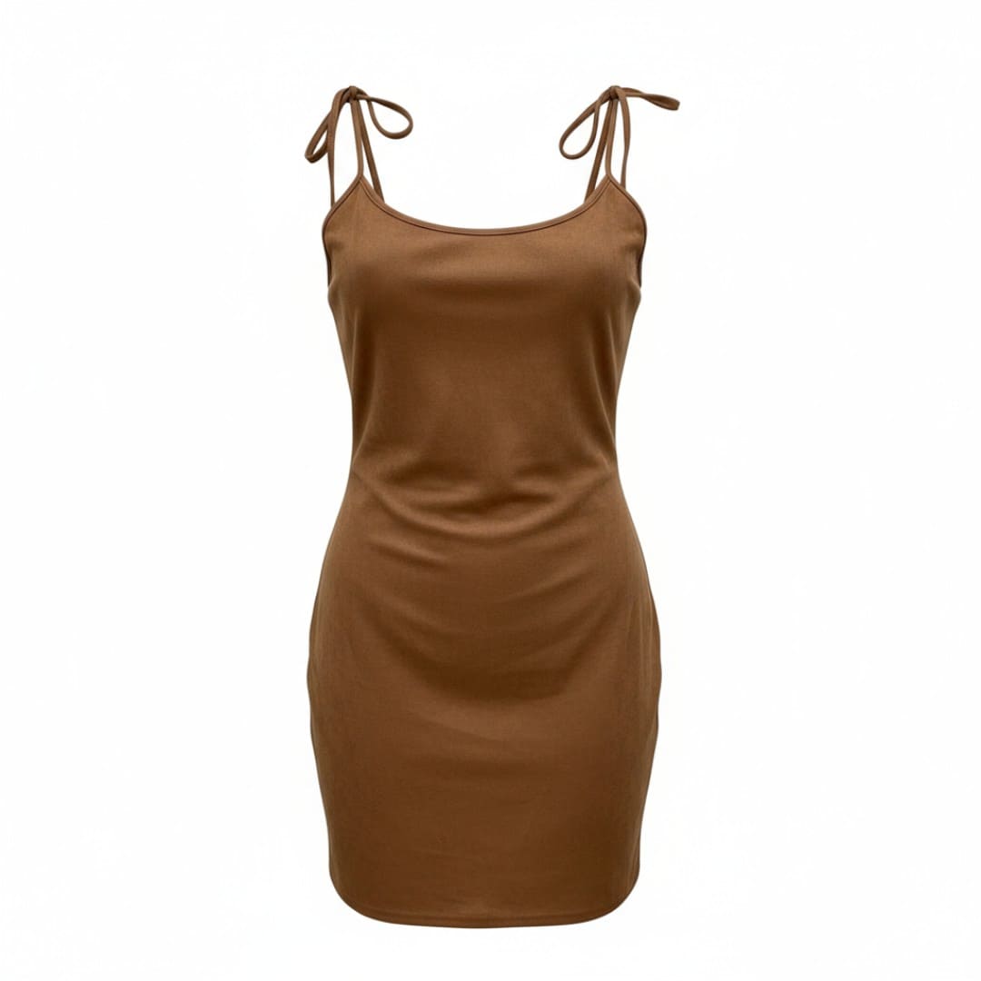 ROBE EN SUÈDE MARRON 4X-LARGE