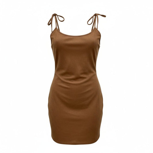 ROBE EN SUÈDE MARRON 4X-LARGE