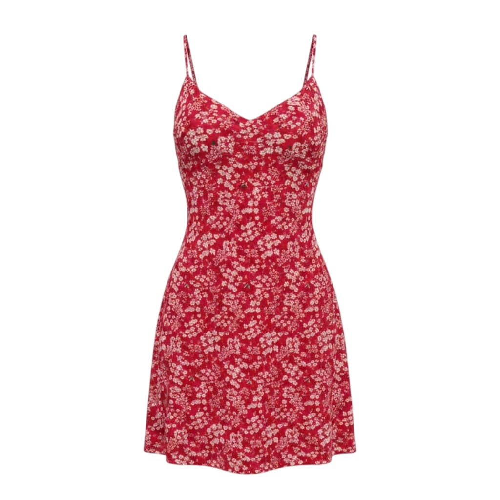 ROBE FUSCHIA AMERICAN EAGLE AVEC FLEURS SMALL