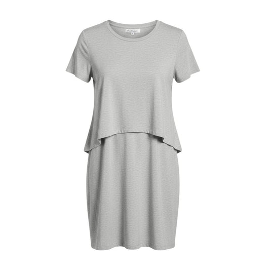 ROBE GRISE ROSE MATERNITÉ MEDIUM