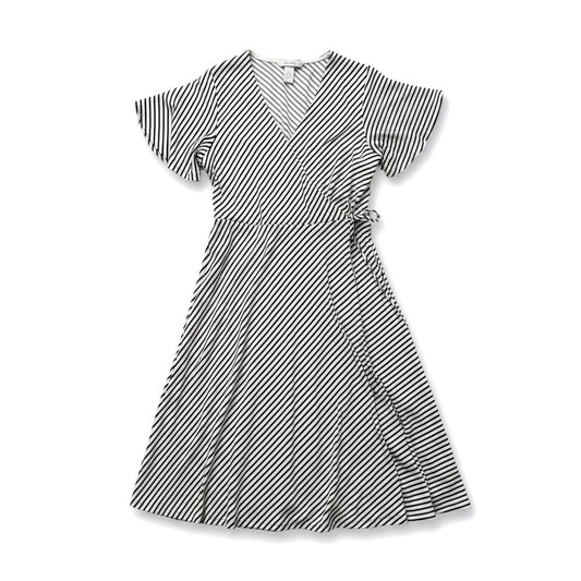 ROBE LIGNÉ BLANC ET NOIR H&M MEDIUM
