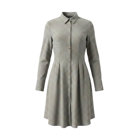ROBE MANCHES LONGUES MARRON GRIS SIMONS X-LARGE