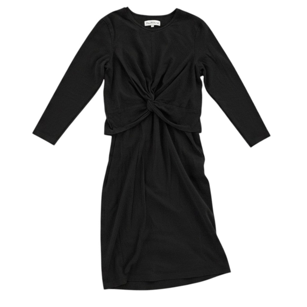 ROBE MANCHES NOIRE ROSE MATERNITÉ SMALL