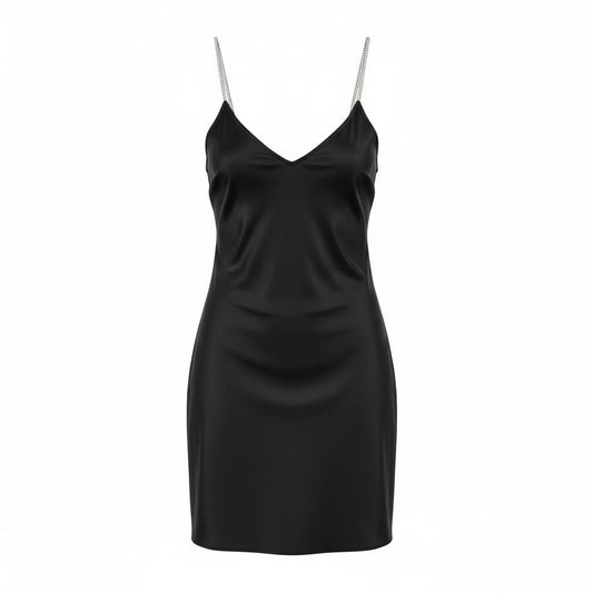 ROBE NEUVE NOIR AVEC BRILLANTS H&M MEDIUM