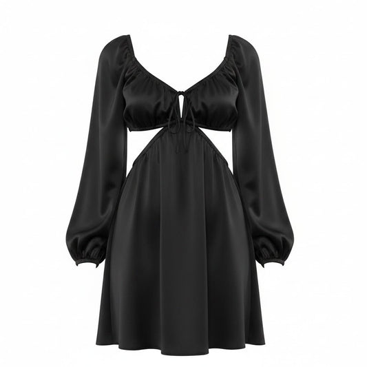 ROBE NOIRE SATIN DYNAMITE SMALL