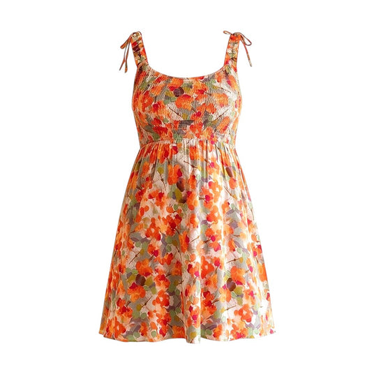 ROBE ORANGE ROSE MATERNITÉ X-SMALL