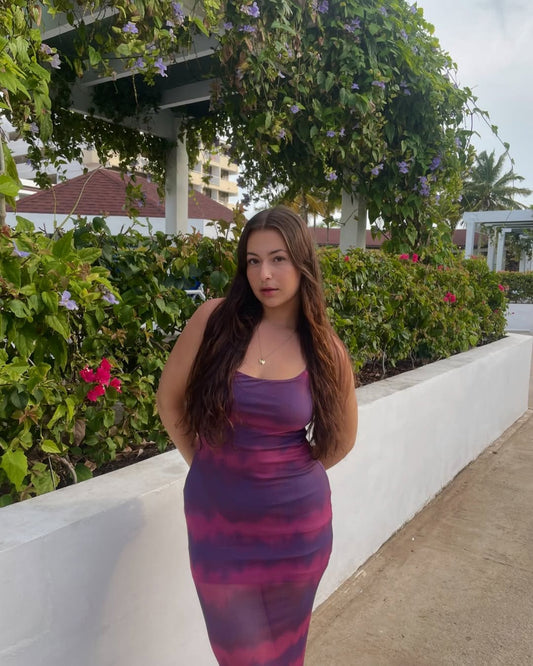 ROBE ROSE ET MAUVE MEDIUM