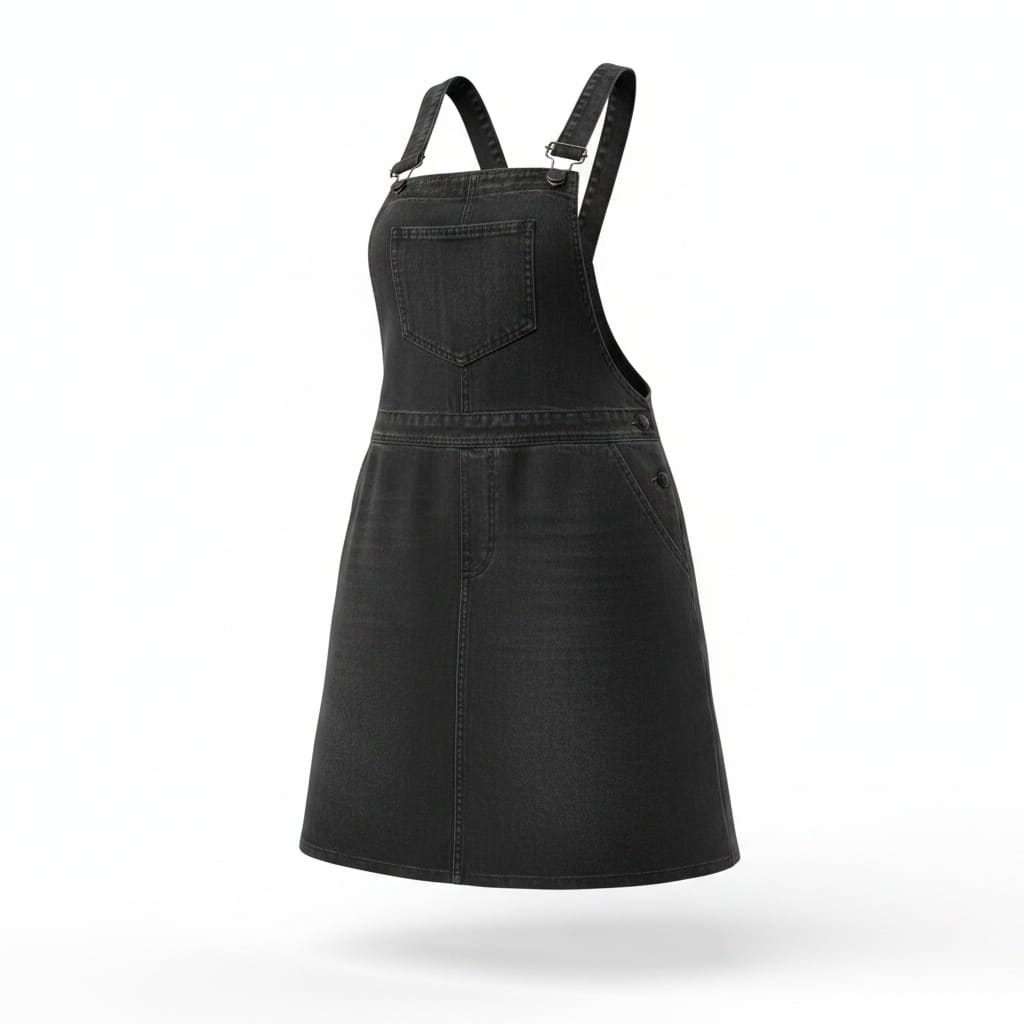 ROBE SALOPETTE NOIR EN JEANS SIMONS MEDIUM