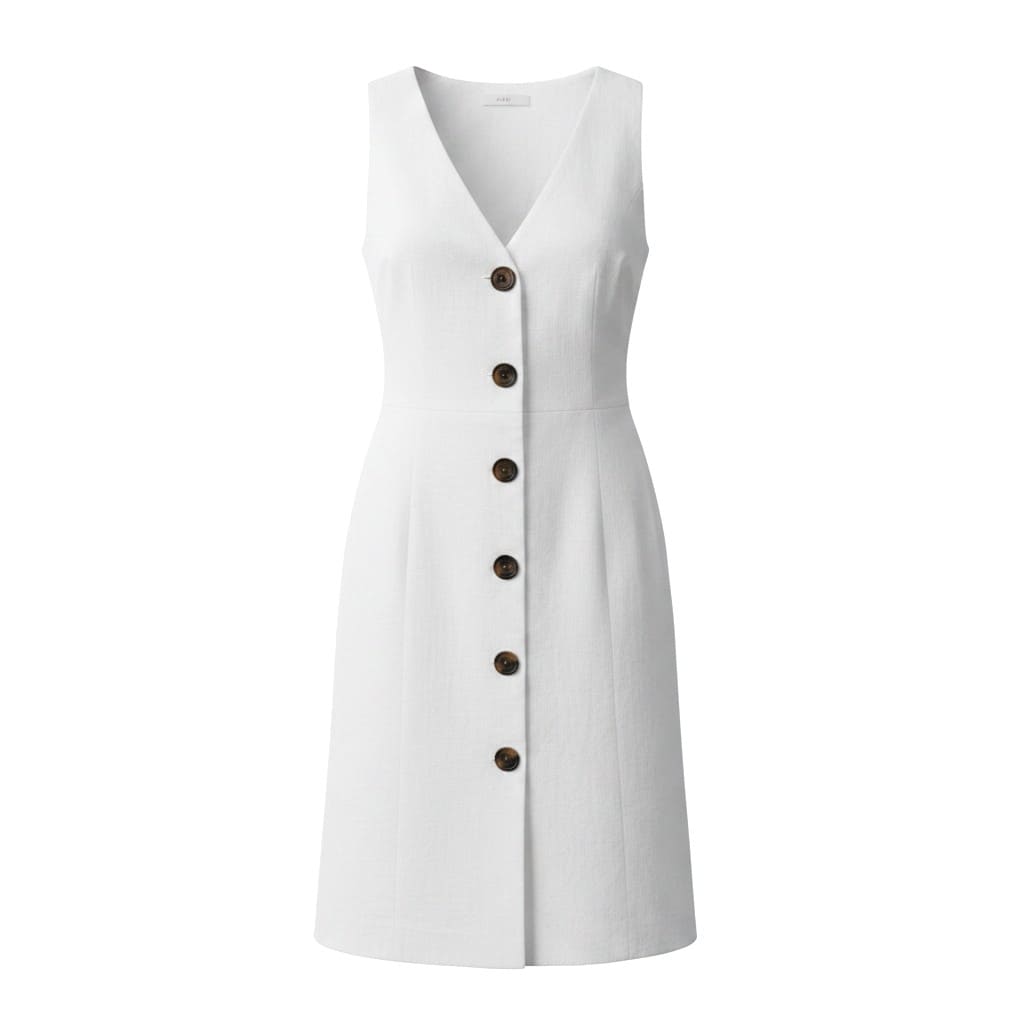 ROBE SANS MANCHE BLANCHE SMALL