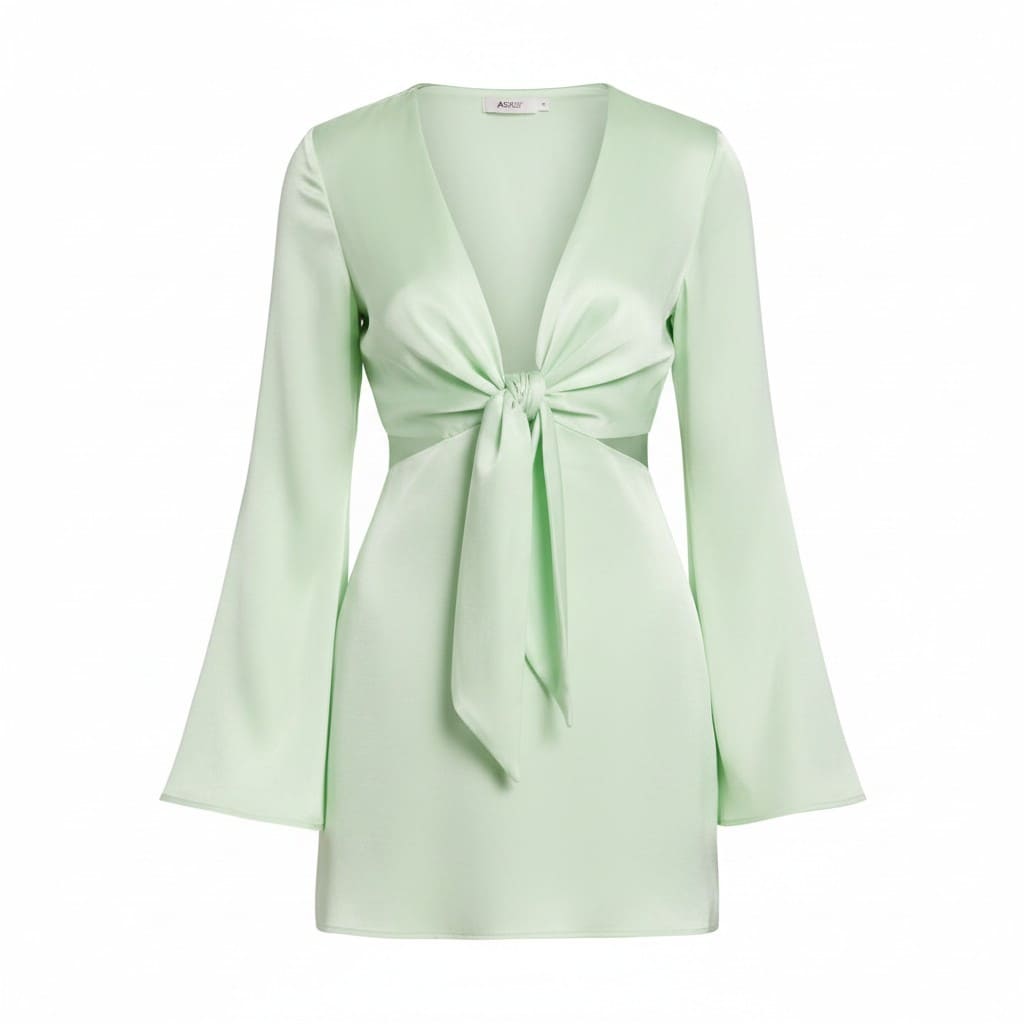 ROBE DOS OUVERT VERT ASOS MEDIUM / LARGE