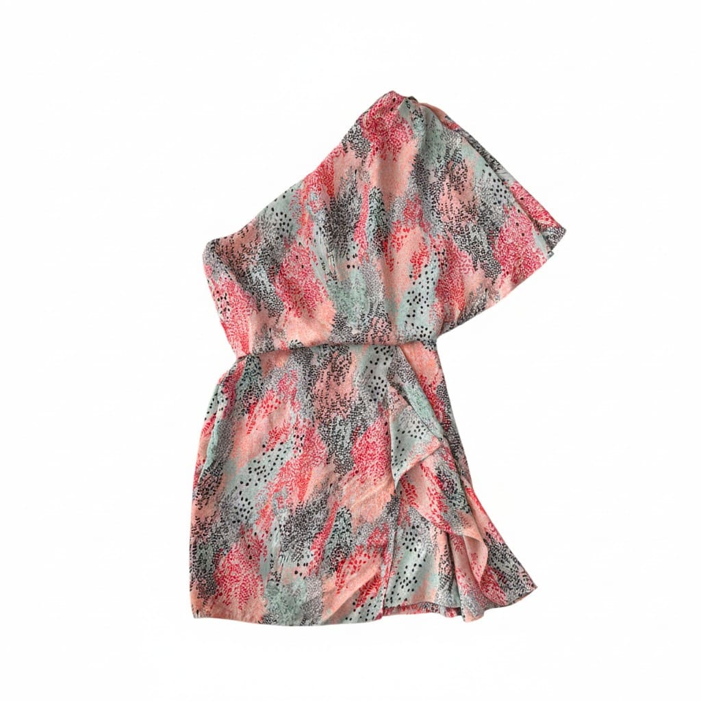 ROBE UNE MANCHE COLORÉ BCBGMAXAZRIA X-SMALL