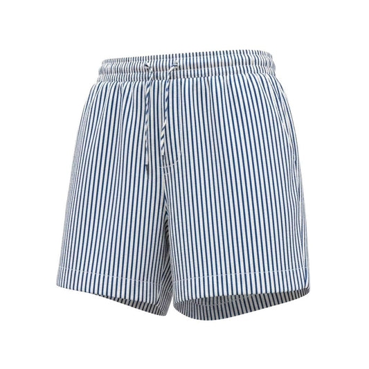 SHORTS LIGNÉ BLEU ET BLANC LARGE