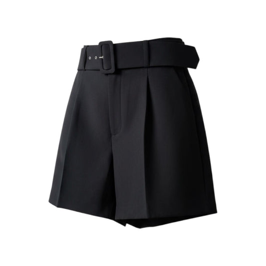 SHORTS NOIR TAILLE HAUTE AVEC CEINTURE ZARA MEDIUM