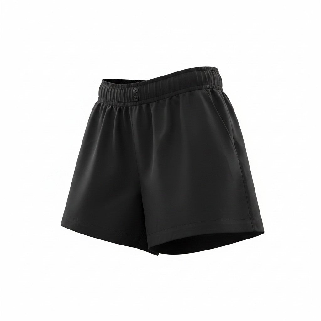 SHORTS NOIR TAILLE HAUTE X-SMALL