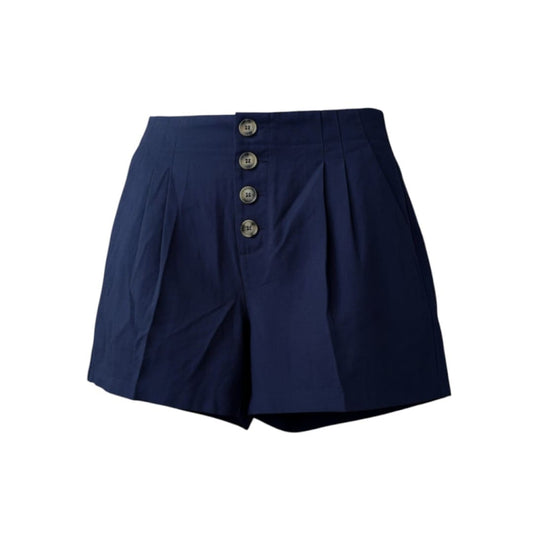 SHORTS TAILLE HAUTE BLEU MARIN LILY MORGAN LARGE
