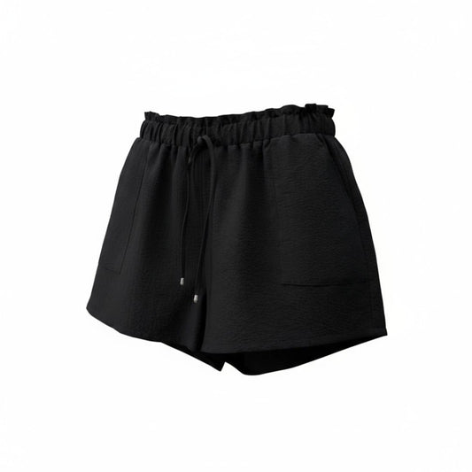SHORTS TAILLE HAUTE NOIRE 3X-LARGE
