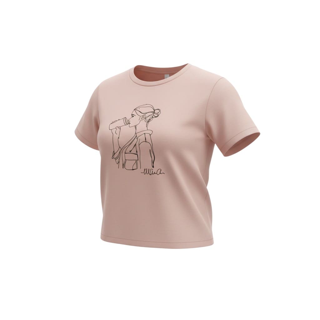 T-SHIRTS BEIGE AVEC DESSIN LARGE
