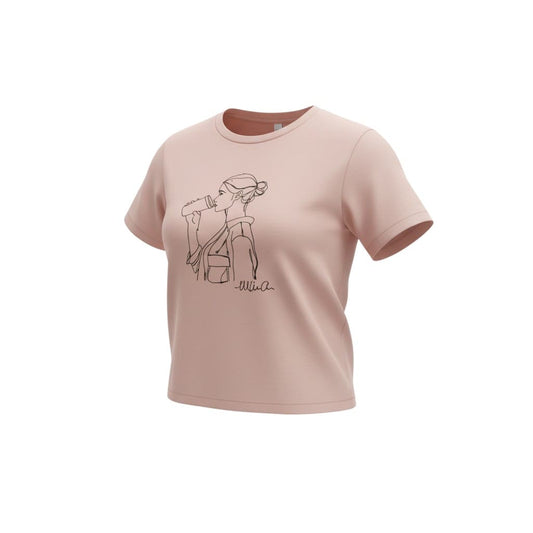 T-SHIRTS BEIGE AVEC DESSIN LARGE