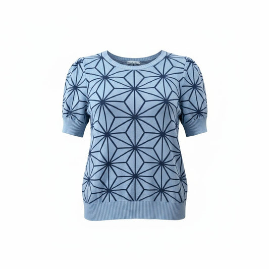 T-SHIRTS BLEU PÂLE AVEC MOTIF BLEU  MEDIUM