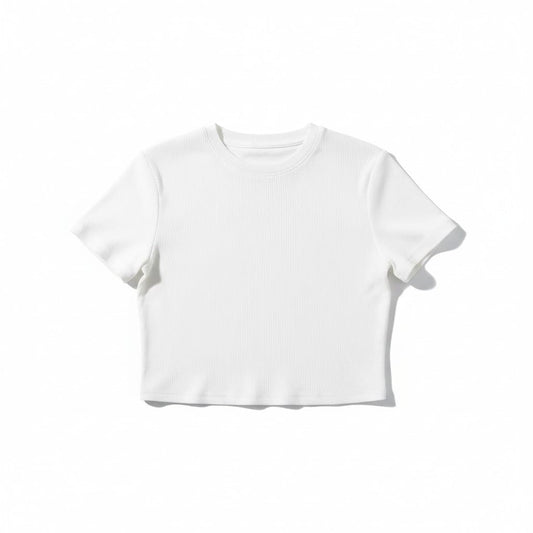 T-SHIRTS CROP BLANC NEUF MUSERA [PAR-DESSUS MAILLOT] SMALL