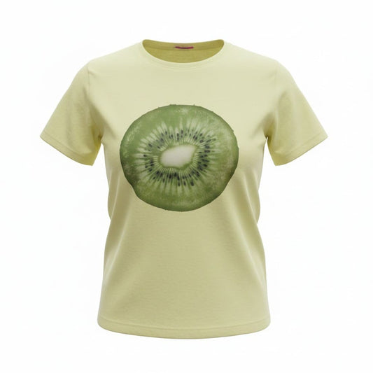 T-SHIRTS CROP TOP VERT AVEC KIWI EDIKTED LARGE