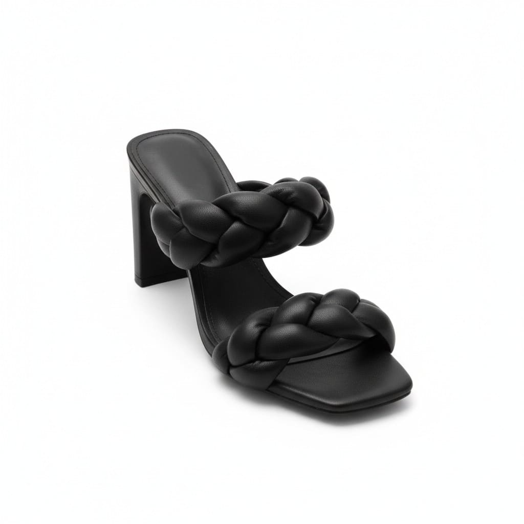 TALONS HAUTS NOIR TRESSÉS H&M TAILLE 7