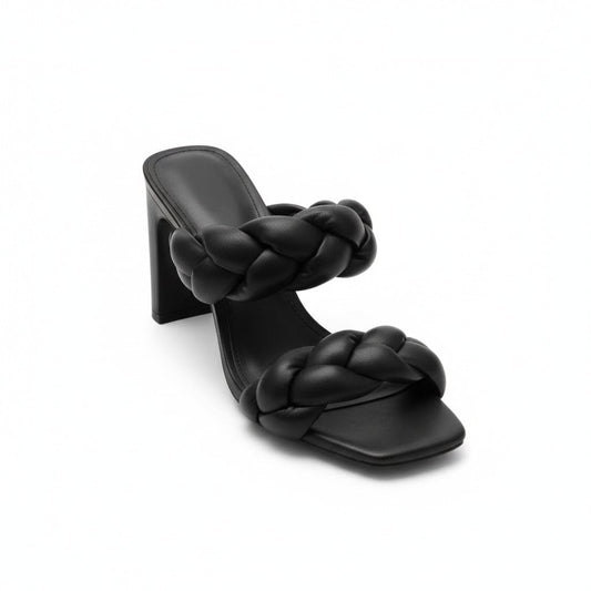 TALONS HAUTS NOIR TRESSÉS H&M TAILLE 7