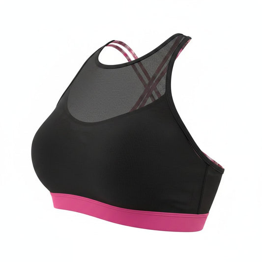 TOP DE SPORTS NOIR ET MAUVE MEDIUM