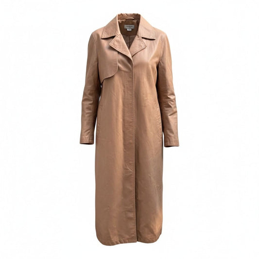 TRENCH COAT BEIGE EN FAUX CUIR NOIZE LARGE