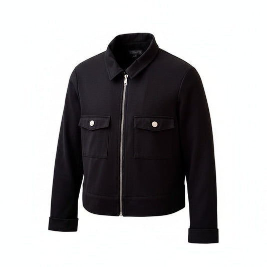 VESTE CROP NOIR DYNAMITE LARGE