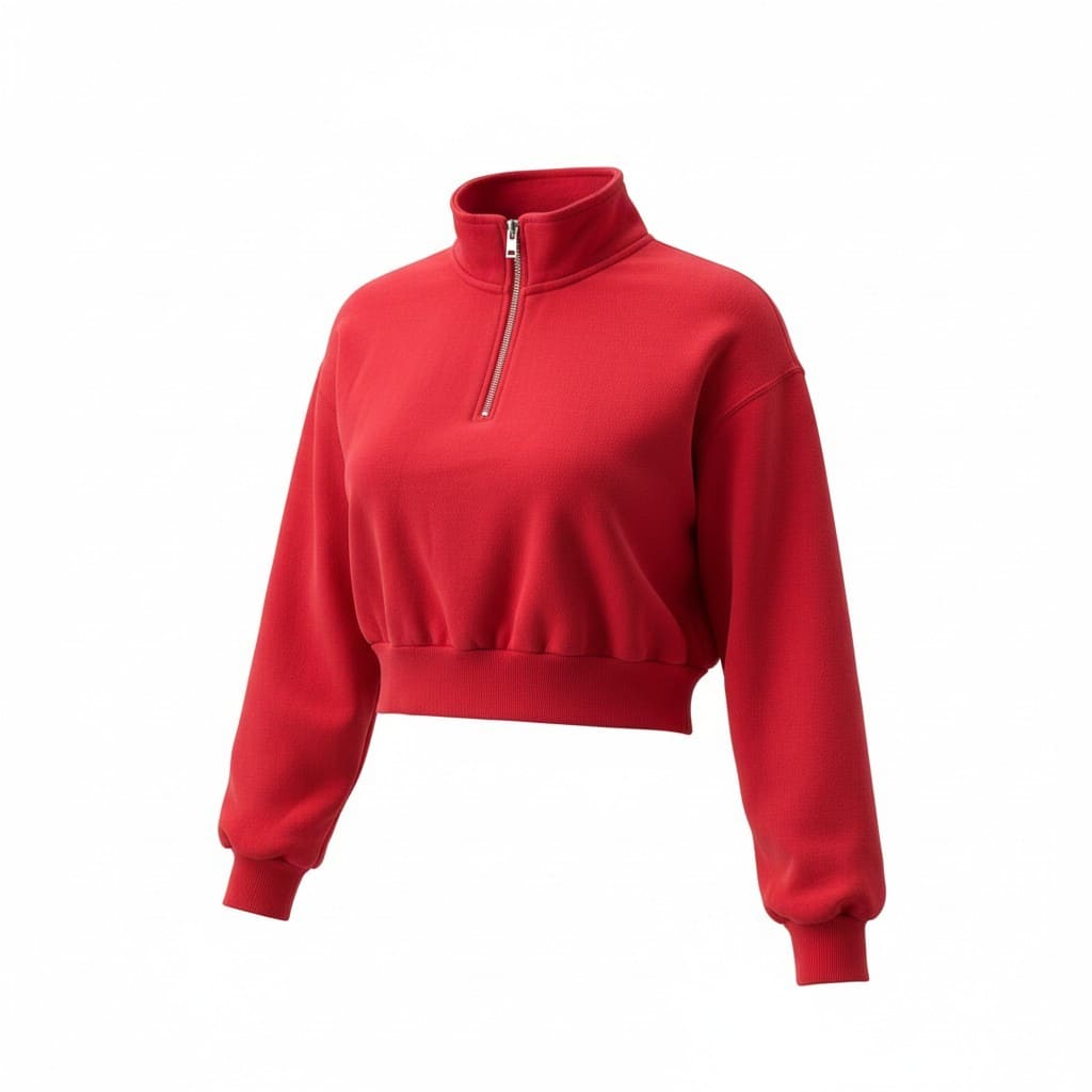 VESTE CROP ROUGE TNA MEDIUM